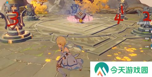 原神曲径通幽之处五个岩柱点亮方法