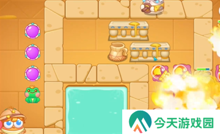 保卫萝卜4法老归来第115关通关流程