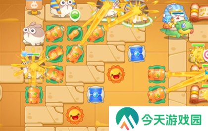 保卫萝卜4法老归来第119关过关攻略