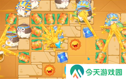 保卫萝卜4法老归来第119关过关攻略